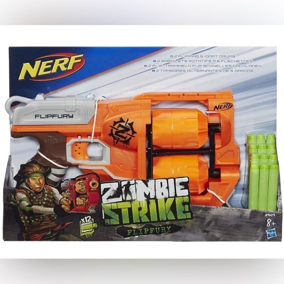 NERF Zombie Strike FlipFury Blaster EPC Tested Prior to Listing EPC Includes 18 - Picture 2 of 9
